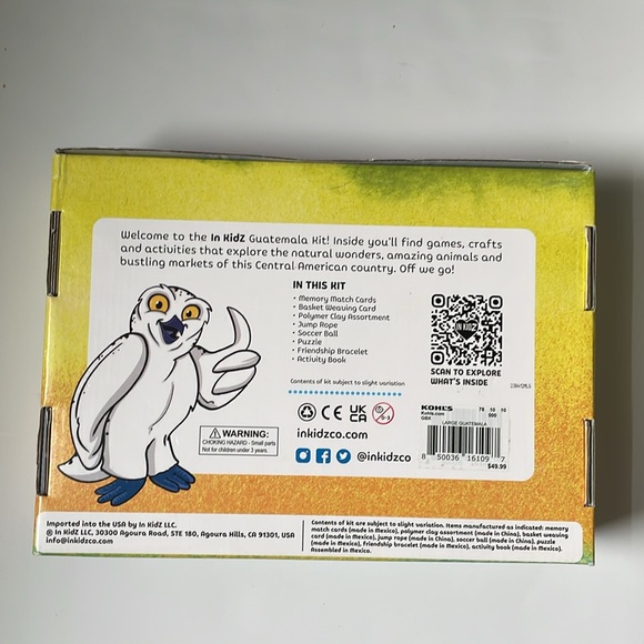 IN KIDZ GUATEMALA KIT For 3+. Games, crafts, activities that explore Guatemala - Picture 5 of 16